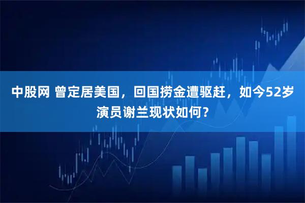 中股网 曾定居美国，回国捞金遭驱赶，如今52岁演员谢兰现状如何？